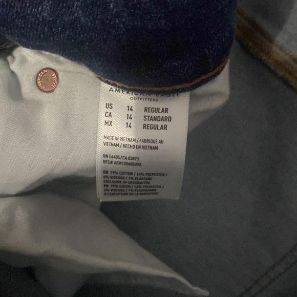 American Eagle wide leg jeans size 14 regular - Picture 4 of 4